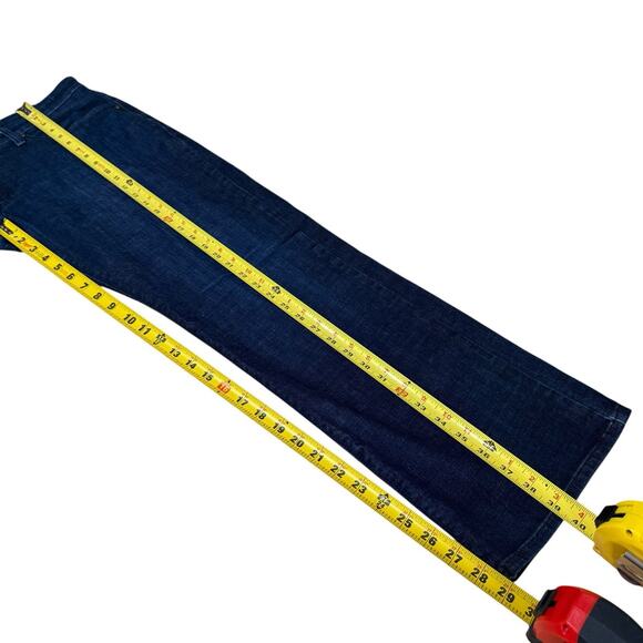 Mott & Bow Mott And Bow STRAIGHT CROSBY JEANS 36 X 30 Dark Blue Stretch Midrise - Picture 10 of 11